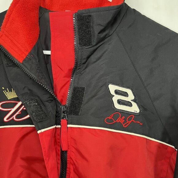 VTG Winners Circle Dale Earnhardt Jr. Budweiser Jacket Womens Size Large NASCAR - Picture 10 of 16
